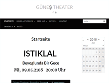 Tablet Screenshot of gunestheater.com